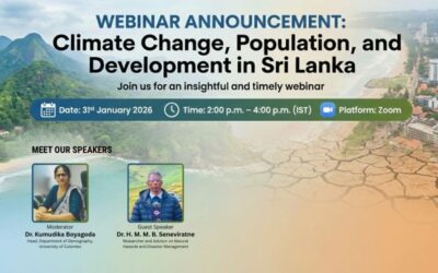 Webinar: Climate Change, Population, and Development in Sri Lanka